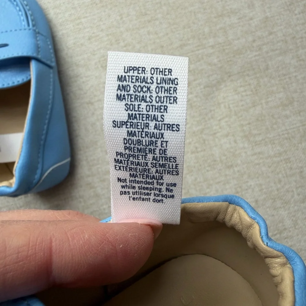 Janie and Jack Light Blue Kids Slip-On Loafers